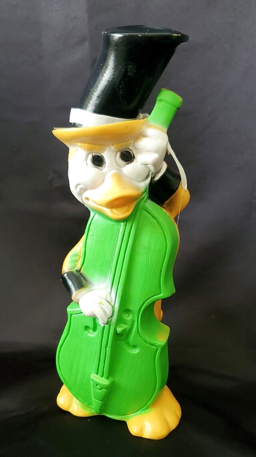 VINTAGE PRO CORP NEW YORK 1971 VINYL,  DUCK IN TOP HAT PLAYING FIDDLE - BANK