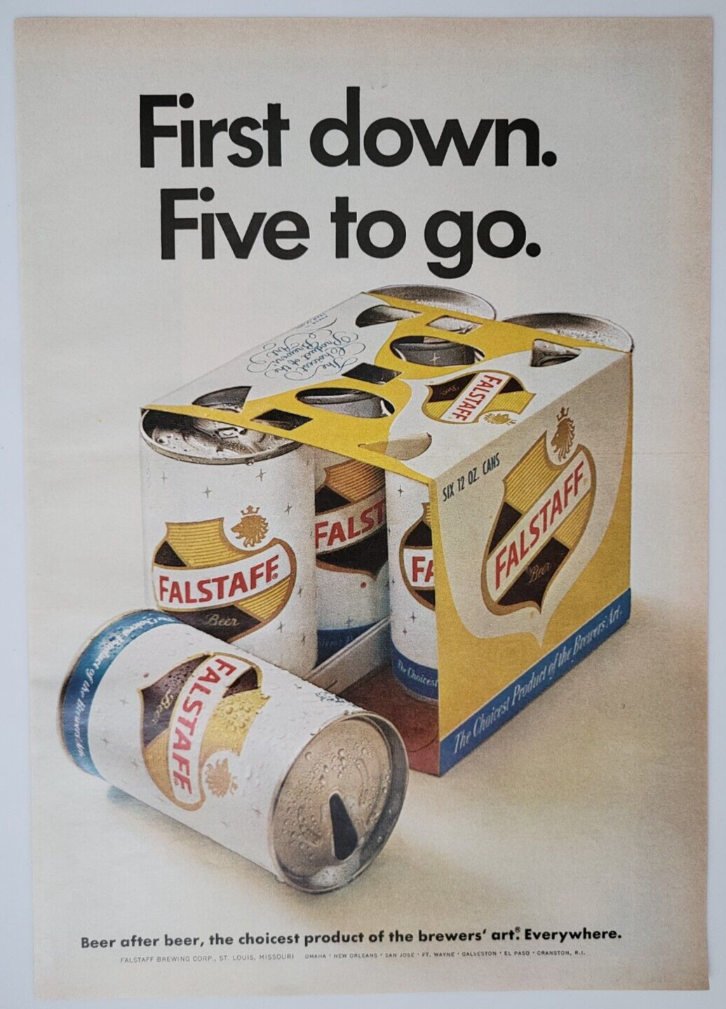 Falstaff Beer 6-Pack \