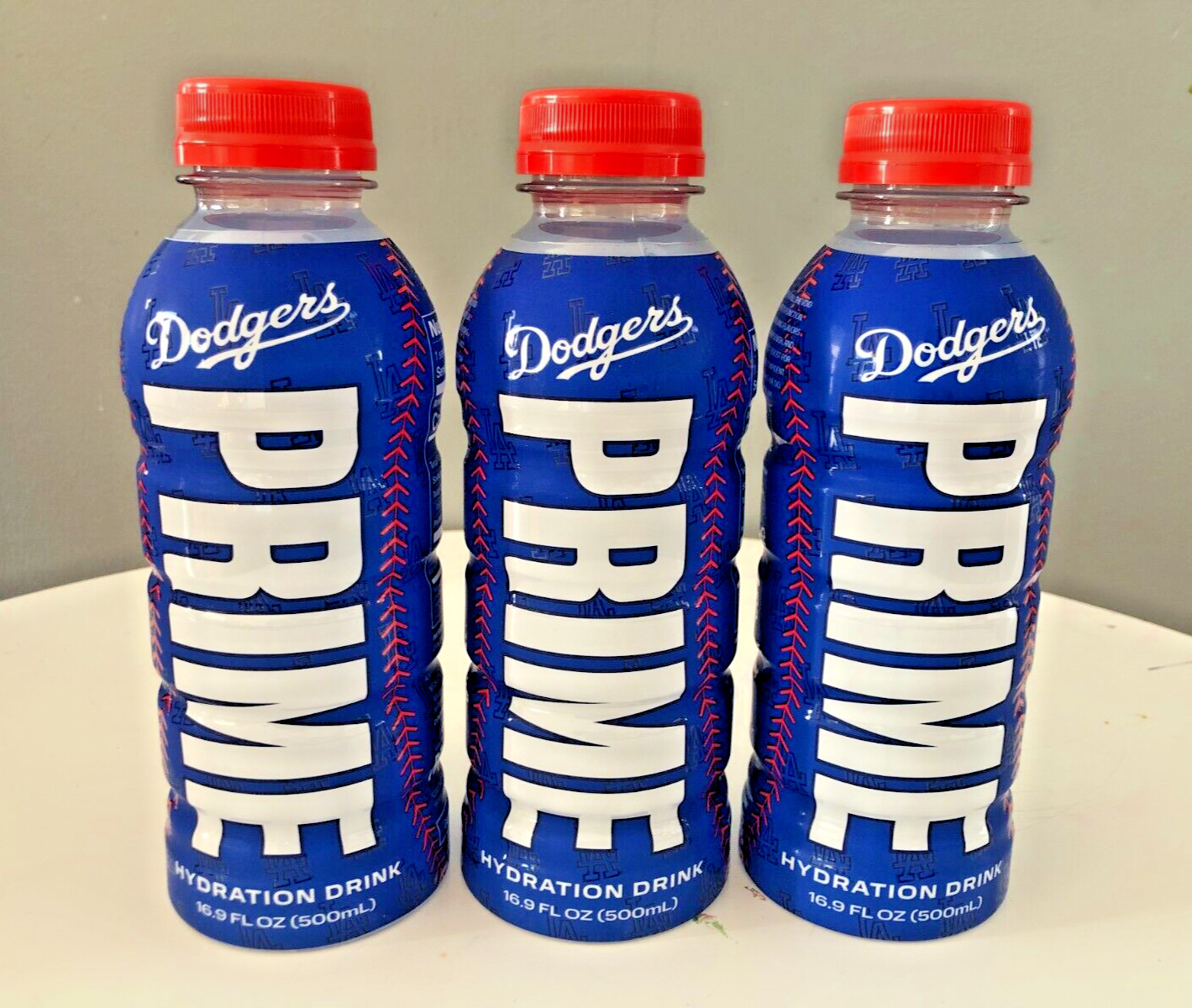 NEW  RARE Blue LA Dodgers Prime Hydration Drink 16.9 FL OZ x 1 Limited Edition