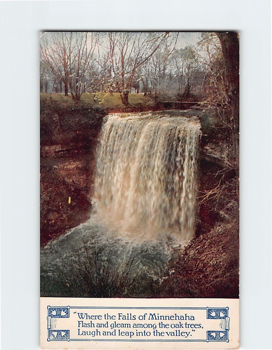 Postcard Minnehaha Falls Minnesota USA