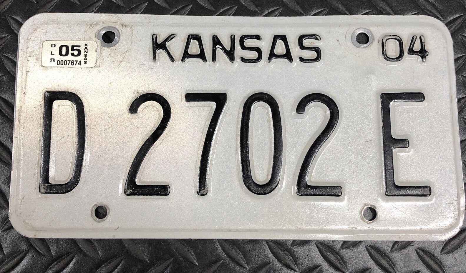 2004 - 2005 Kansas Dealer License Plate D 2702 E