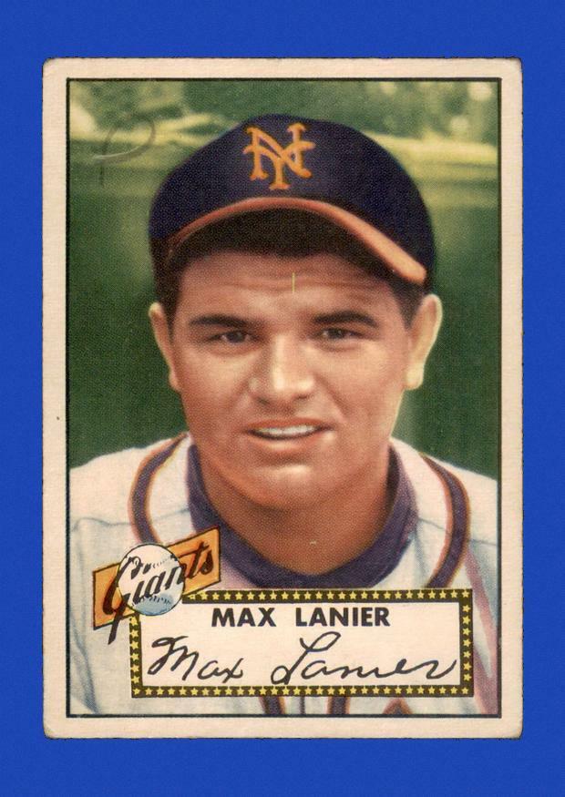 1952 Topps Set Break #101 Max Lanier LOW GRADE (filler) *GMCARDS*