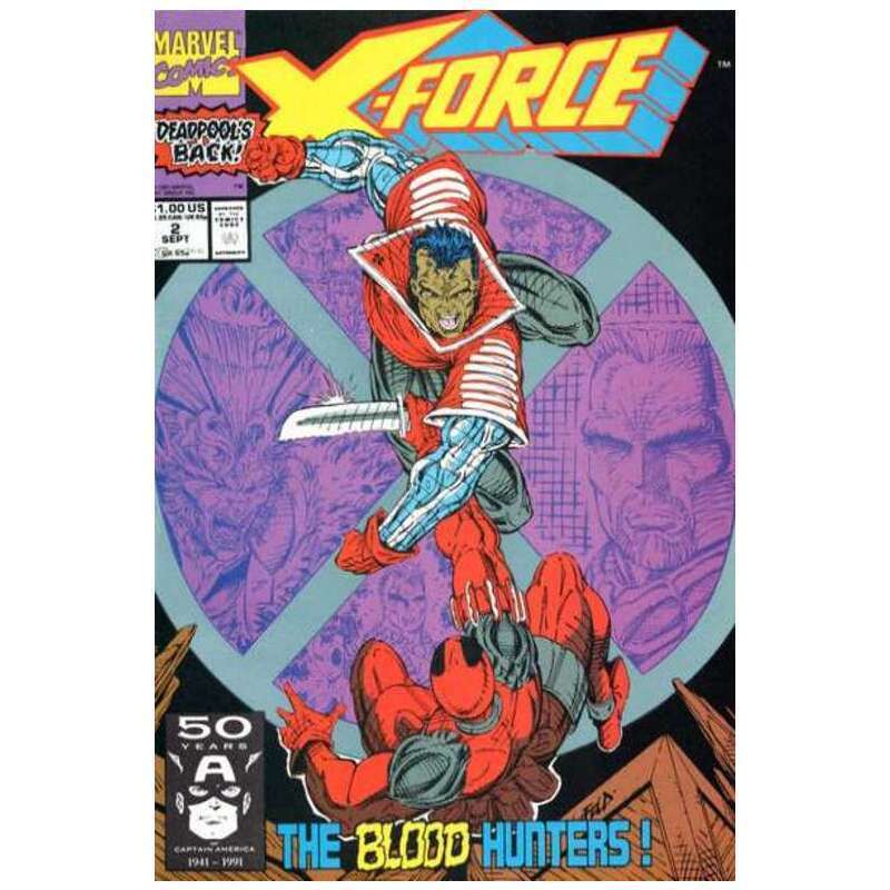X-Force (1991 series) #2 in Near Mint minus condition. Marvel comics [h\