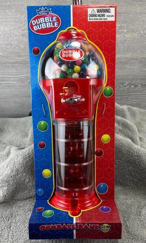 Big Dubble Bubble Spiral Gumball Machine Toy 18 inches - Includes 100+ Gum Balls
