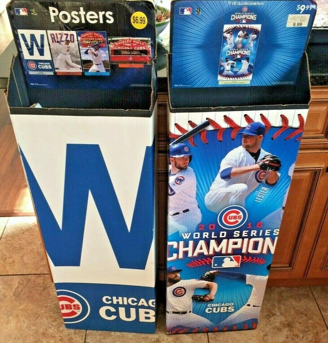 🔥 POP 1 POSSIBLE? UNIQUE CHICAGO CUBS COLLECTOR? 2016 WORLD SERIES POSTER BOXES