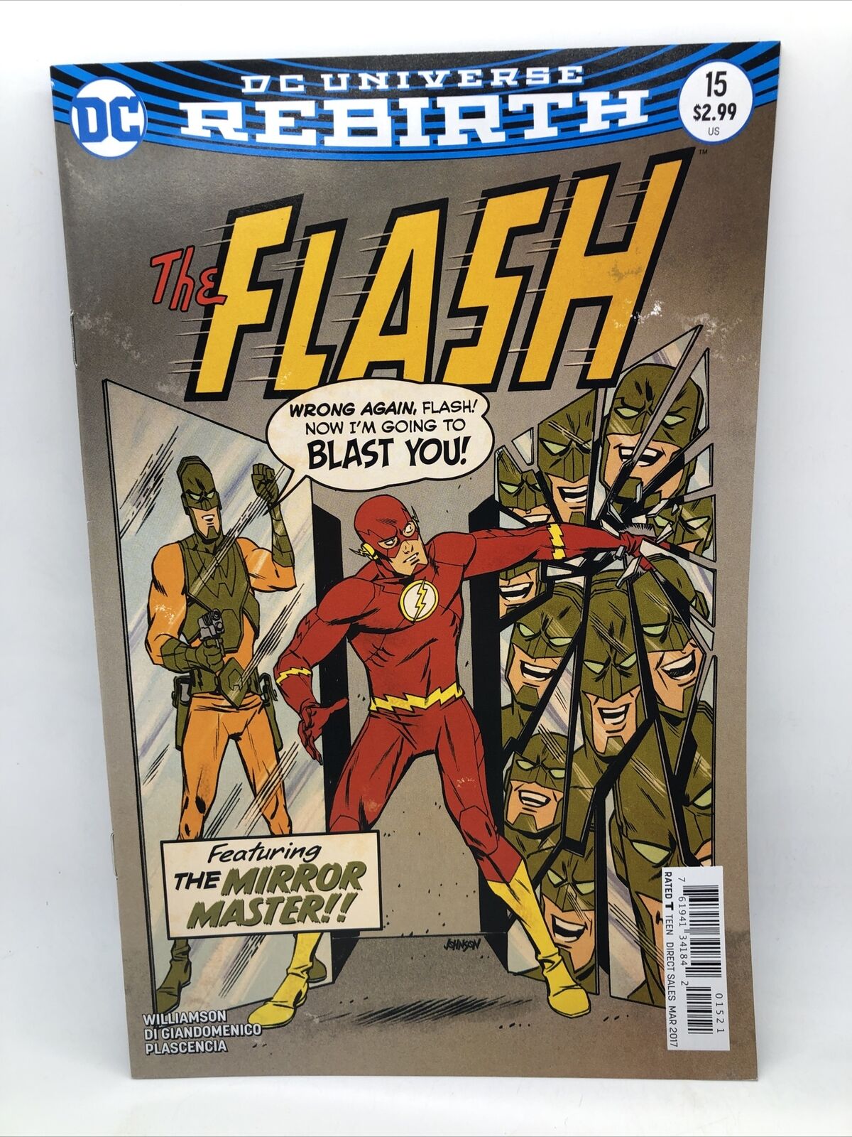 The Flash #15 Variant Cover DC 2017 NM- Mirror Master \