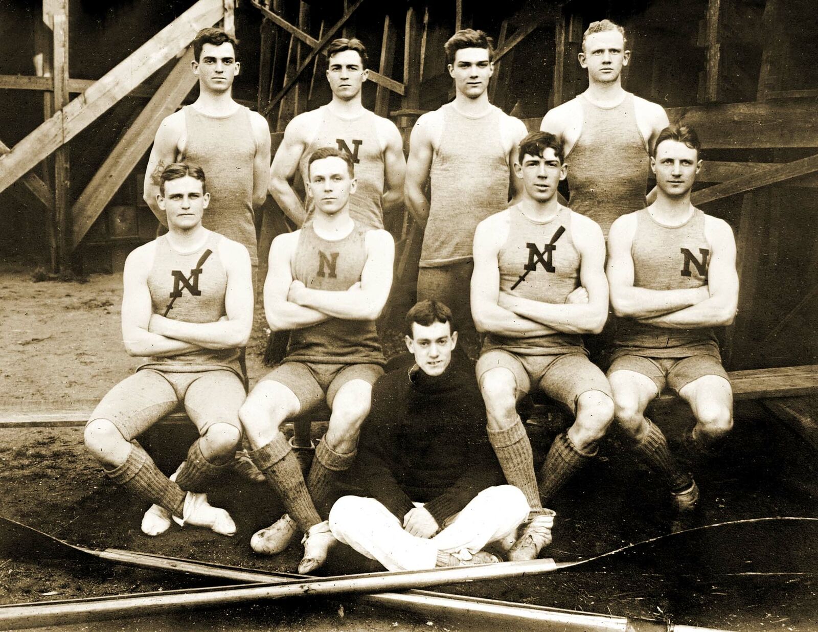 1908 Naval Academy Crew Team, Annapolis, Maryland Old Photo 8.5\