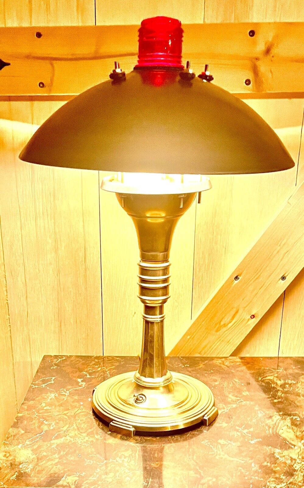 Vintage 1936 Sight Light Saucer Lamp, Restored