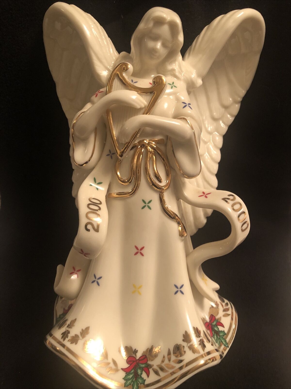 Vintage Large Christmas Angel Porcelain 2000