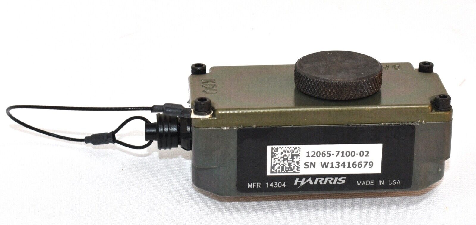 Harris 12065-7100-02 KDU Radio Adapter | 5935-01-587-7966-152 NOS | Made in USA