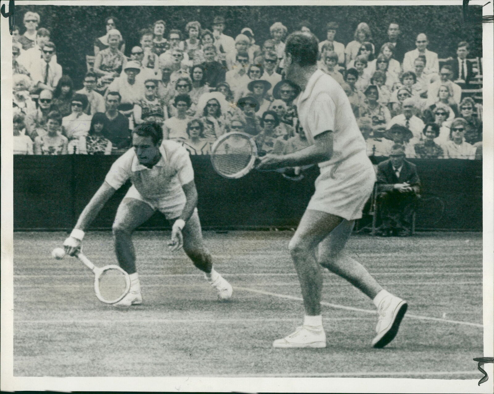 Mike Sangster British tennis player and wison. - Vintage Photograph 1401670