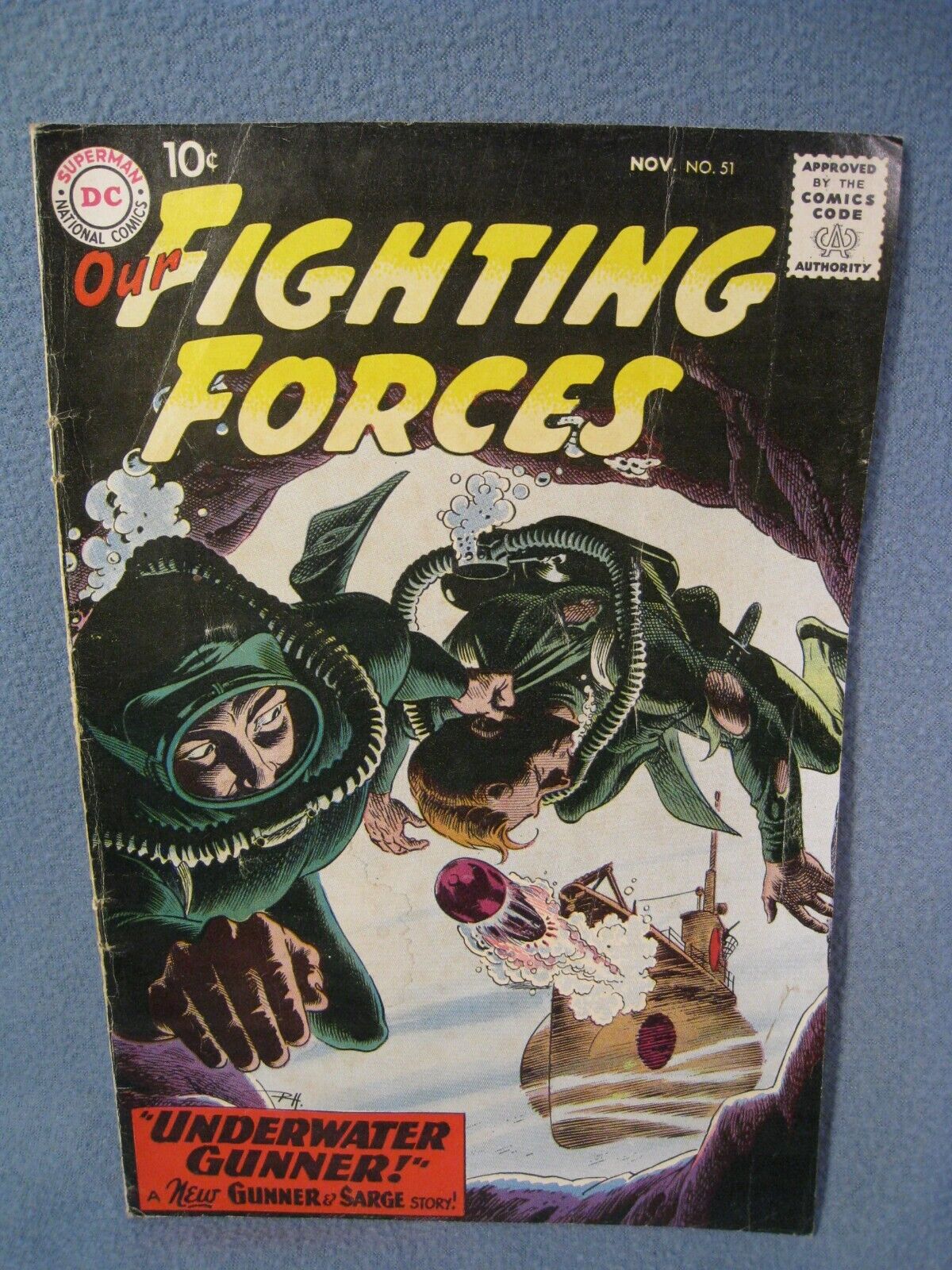Vintage 1959 DC. Our Fighting Forces Comic No.51