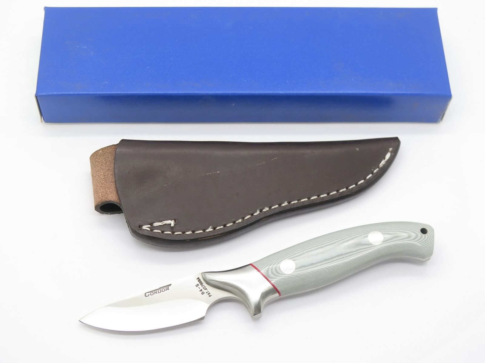 Vtg 1980s Condor Secnos 84-S Hoffman Seki Japan AUS8 Fixed Caper Hunting Knife