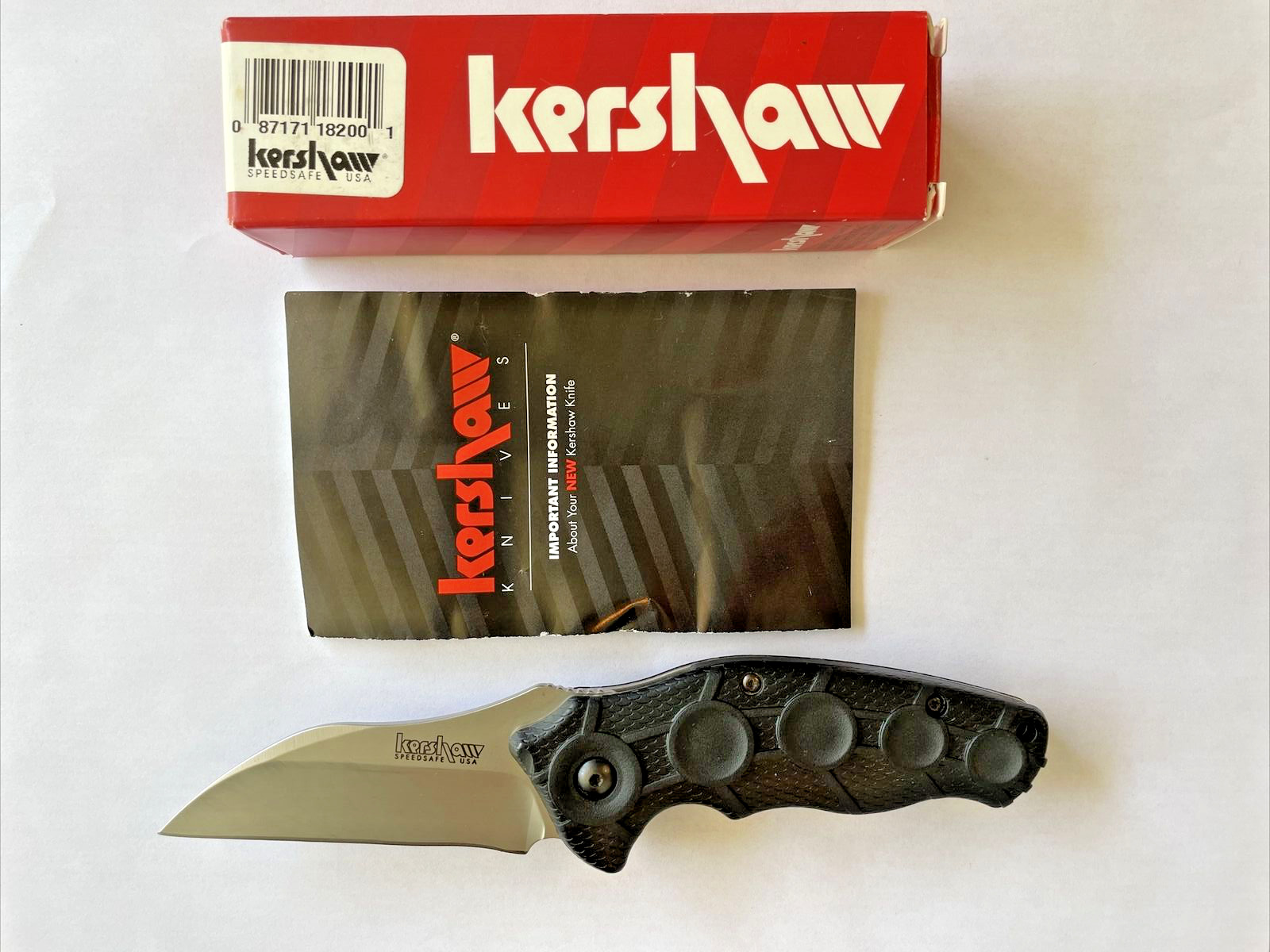 Kershaw 1820 Needs Work Folding Knife Sandvik 14C28N USA