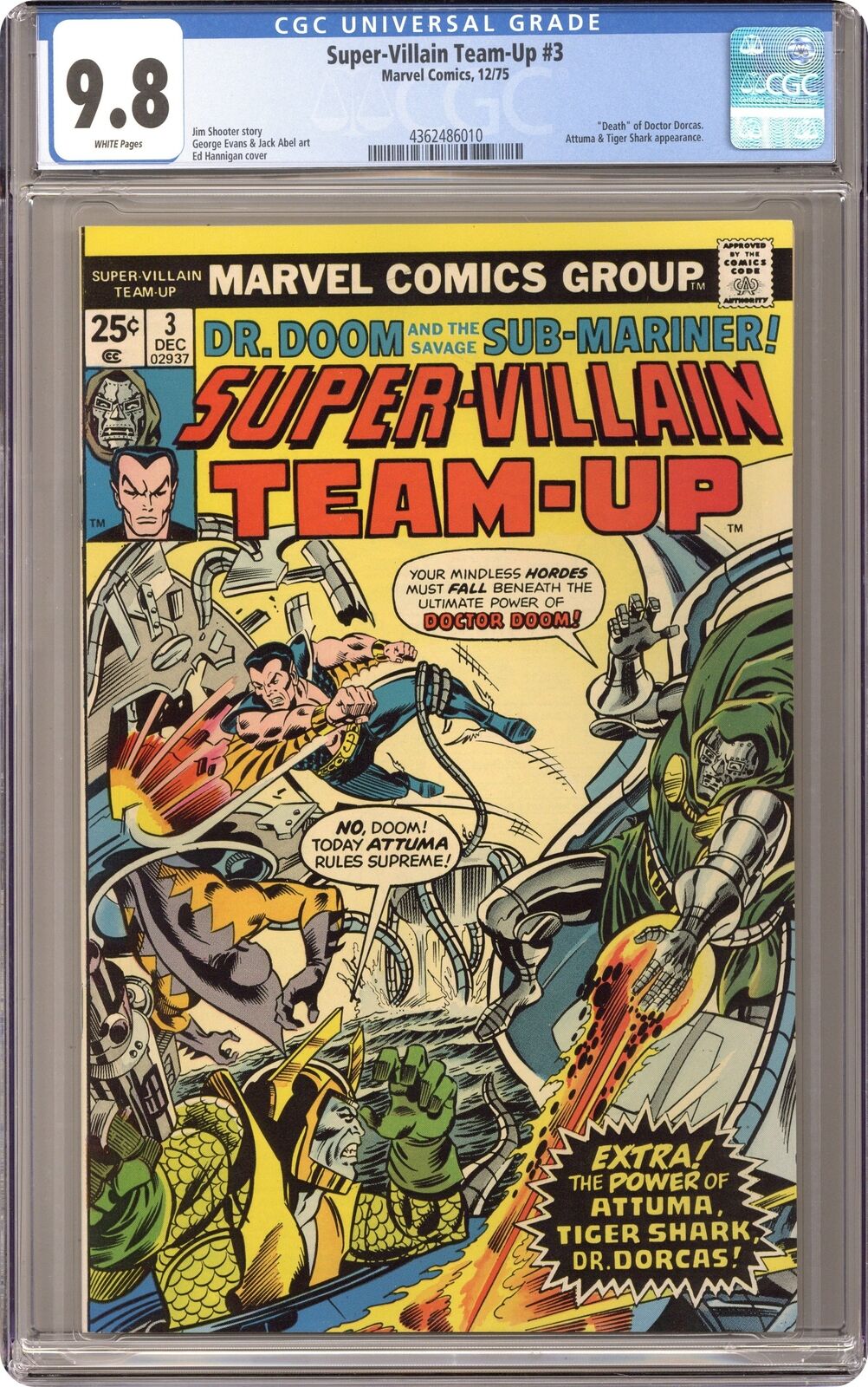 Super-Villain Team-Up #3 CGC 9.8 1975 4362486010