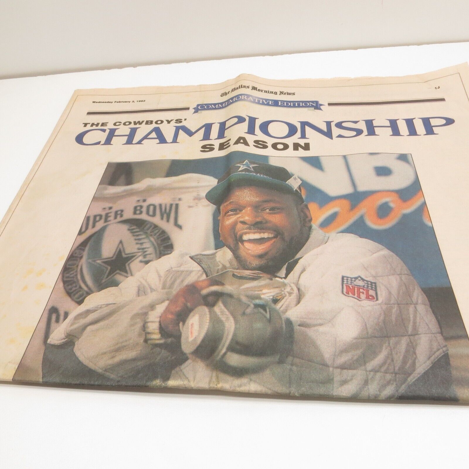 The Dallas Morning News February 3 1993 Dallas Cowboys Super Bowl 27 Champions