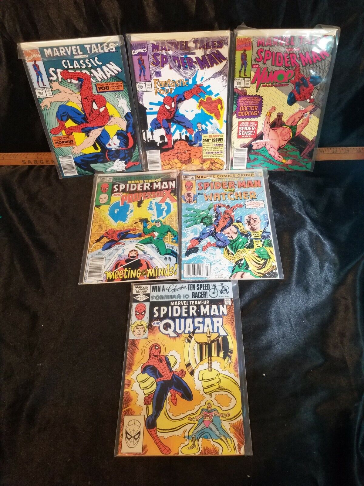 Spider-Man Comic Lot Marvel Tales & Marvel Team-Up Fantastic Four Prof X Quasar 