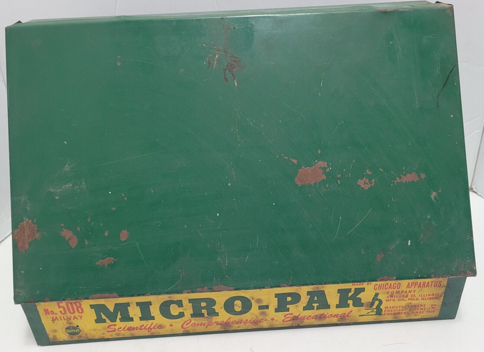 RARE VINTAGE MILVAY NO.508 MICRO-PAK MICROSCOPE EXPERIMENT SET