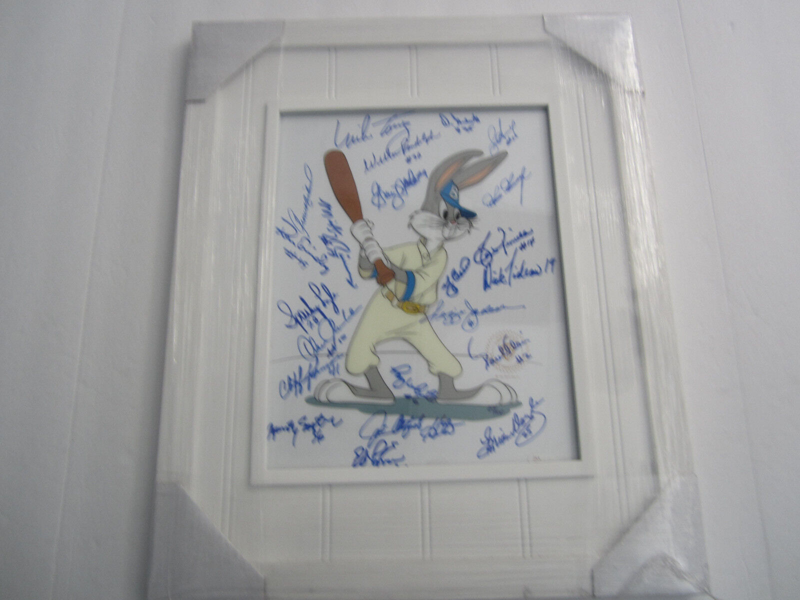 1978 NY Yankees TEAM signed framed 11x14 Bugs Bunny JSA LOA Yogi Berra RARE
