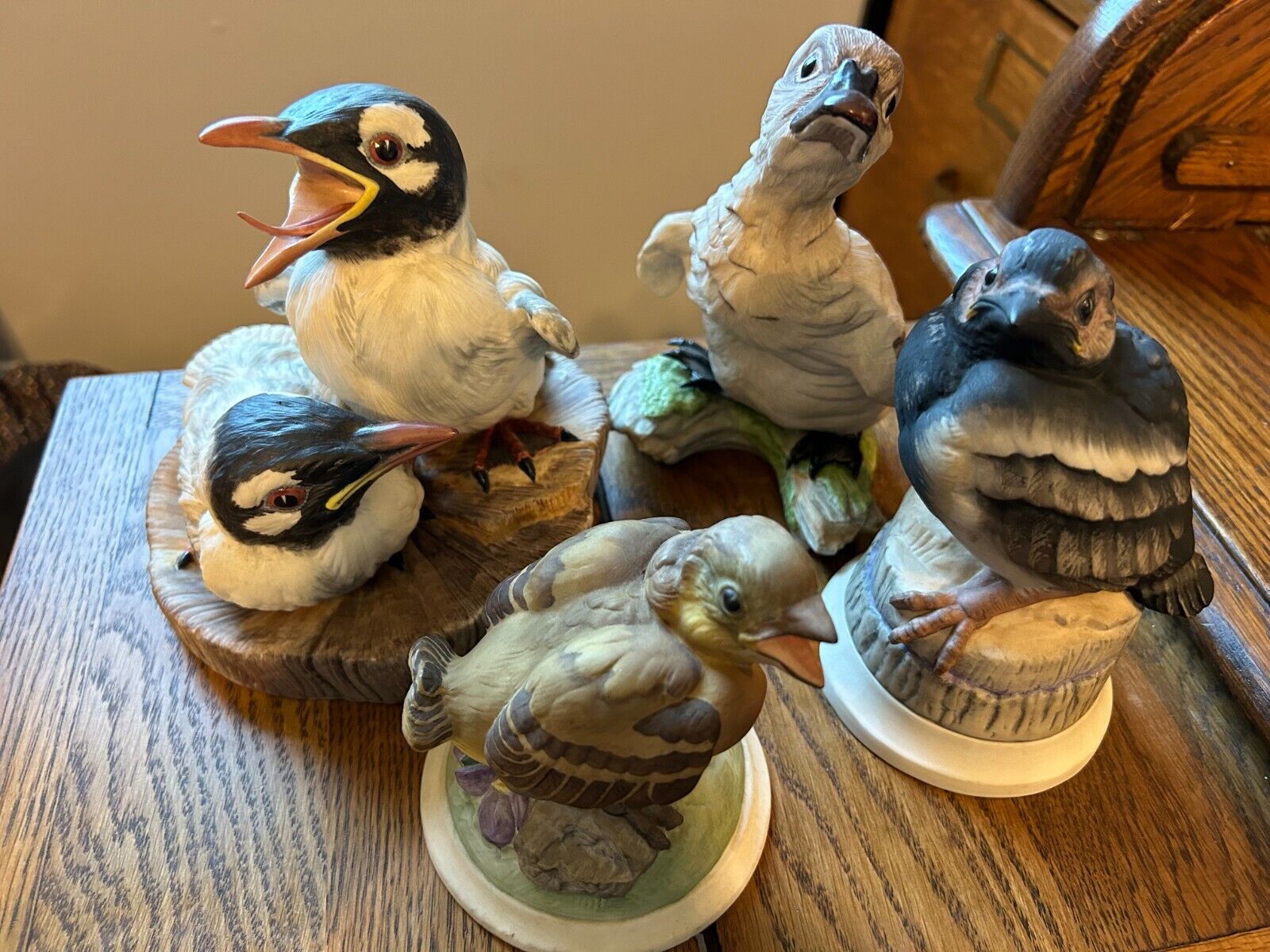 VINTAGE LOT OF FOUR BEAUTIFUL BOEHM BIRDS WITH 