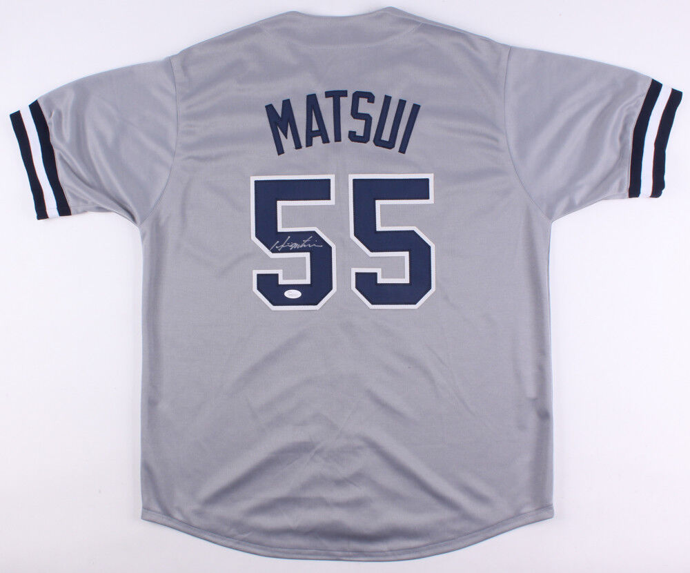 Hideki Matsui Signed New York Yankees Gray Road Jersey (JSA COA) \
