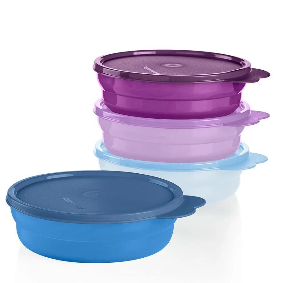 Tupperware Microwave Reheatable Cereal Bowls with  - Icelandic Mist