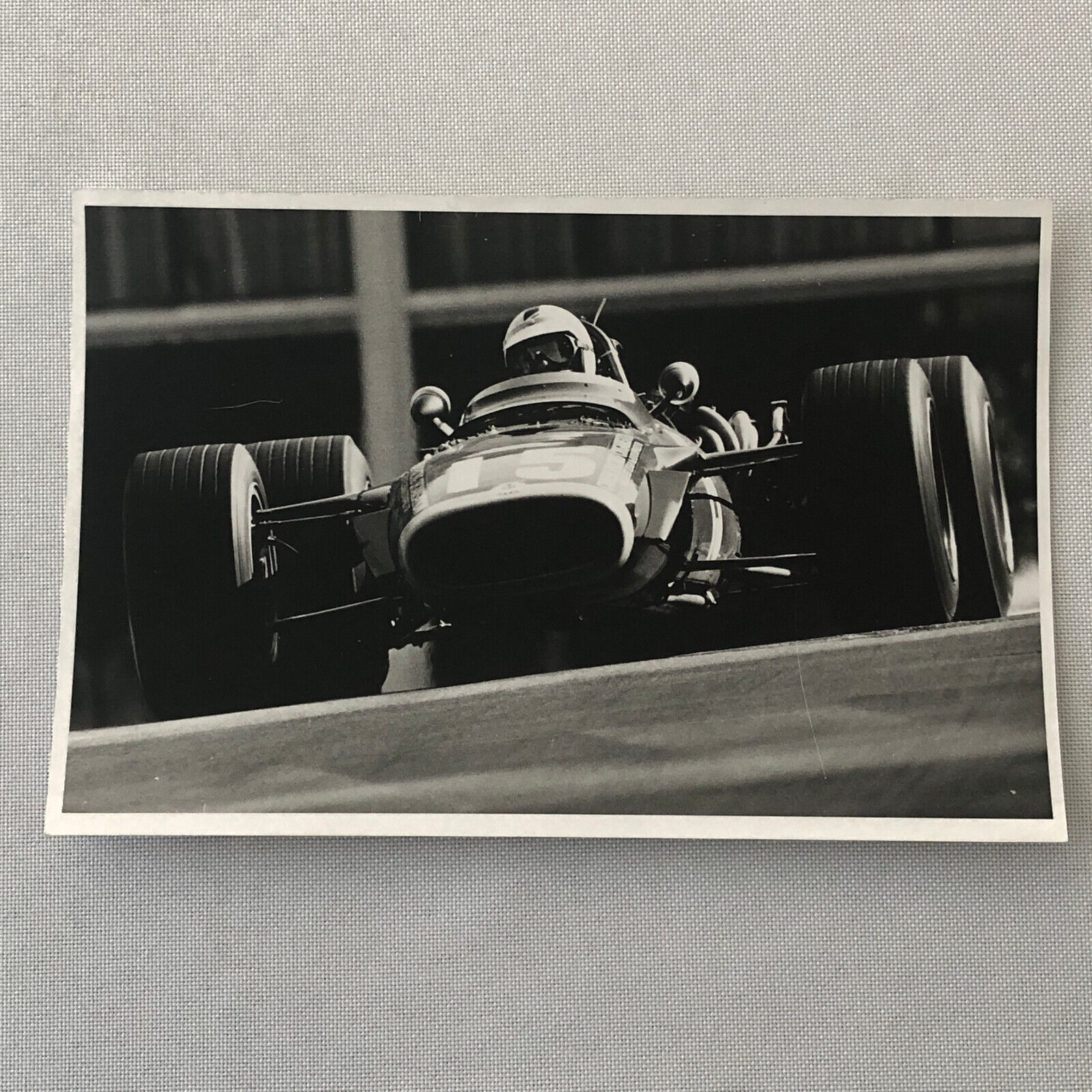 Vintage Racing Photo Photograph Richard Attwood 1968 Monaco Grand Prix BRM Car