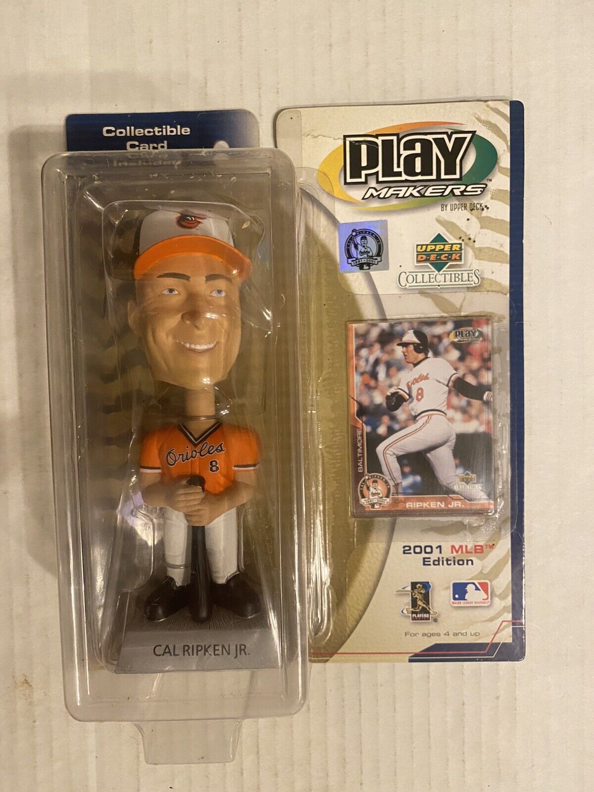 Play Makers Upper Deck 2001 MLB Edition Cal Ripken Jr Bobblehead Orioles Orange