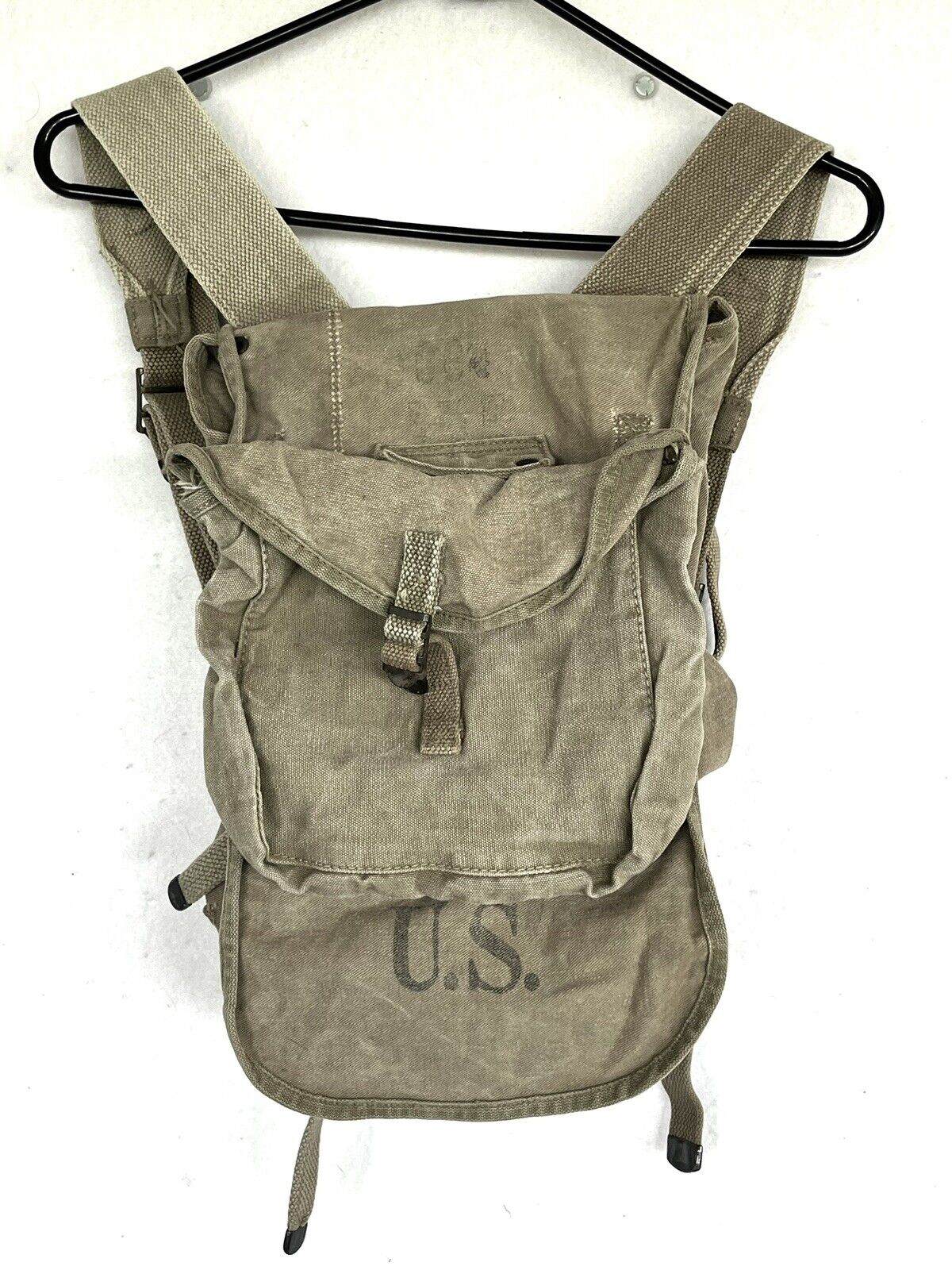 ORIGINAL WWII US ARMY M1928 COMBAT HAVERSACK FIELD BACKPACK 1942 Indianapolis