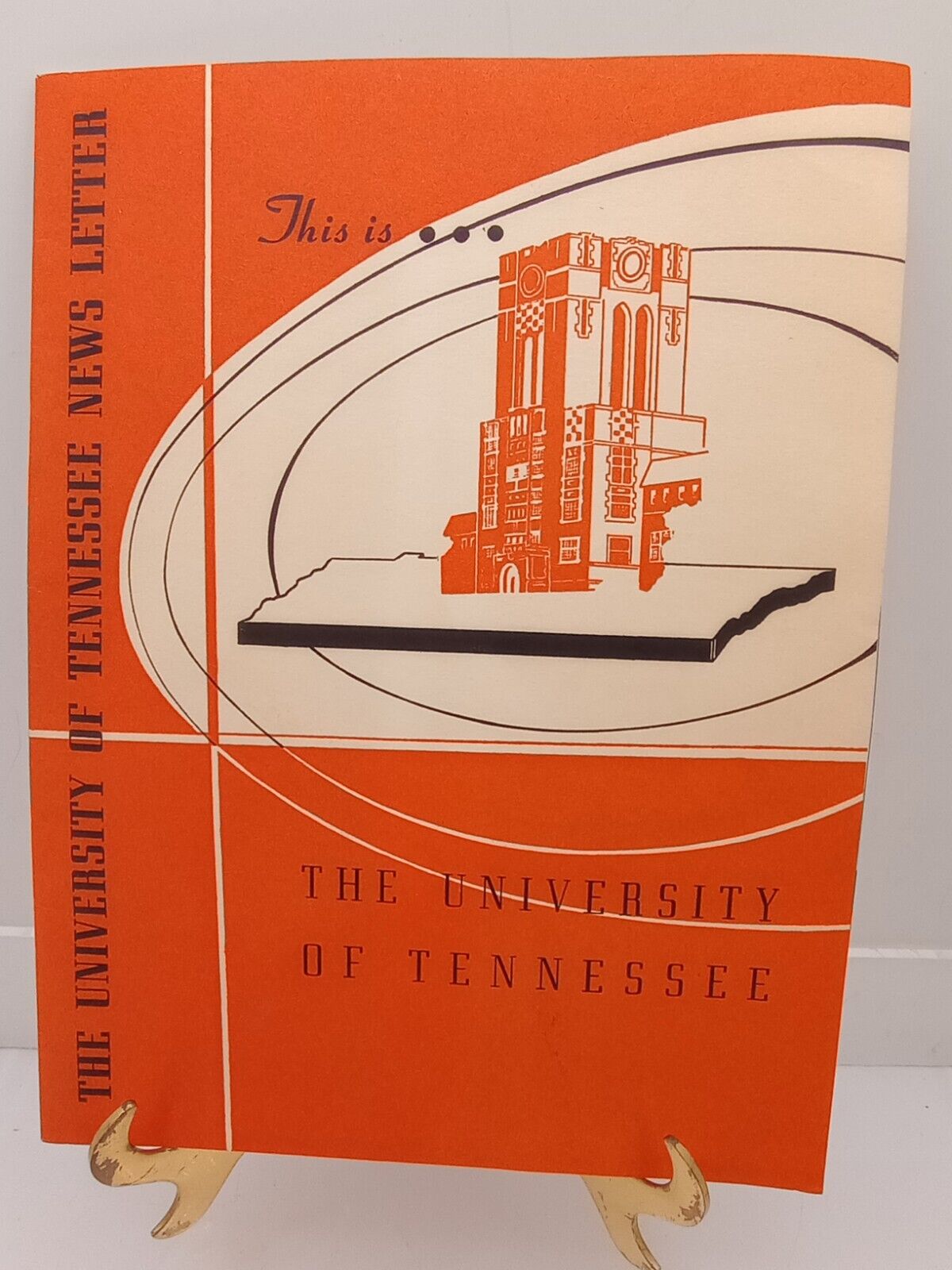 Vtg 1952  The University Of Tennessee News Letter Print History Awesome