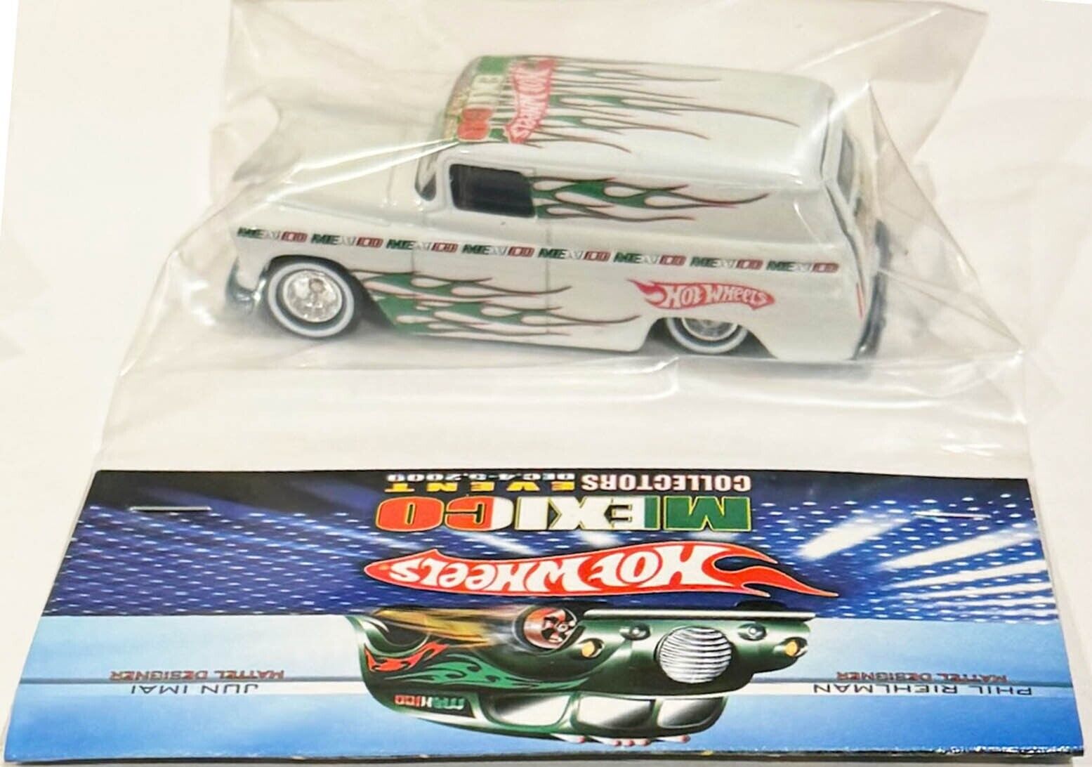 White \'55 CHEVY PANEL TRUCK Mexico 2009 Convention Code-3 Hot Wheels Car