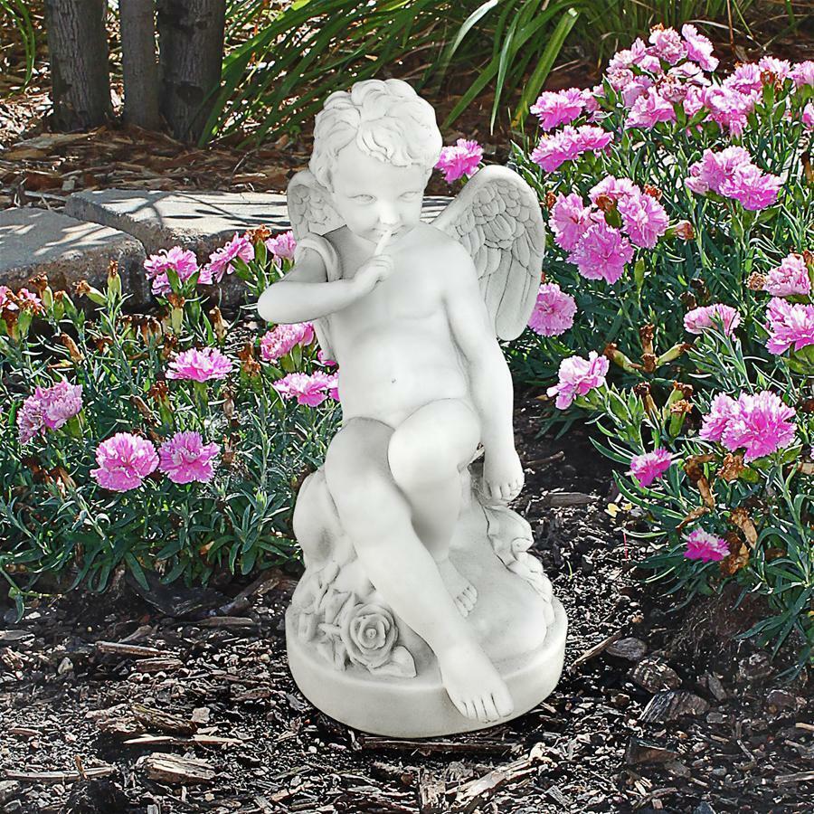Shhh, Don't Tell, Love Maker Seraphim Winged Baby Angel Cupid Antique Replica