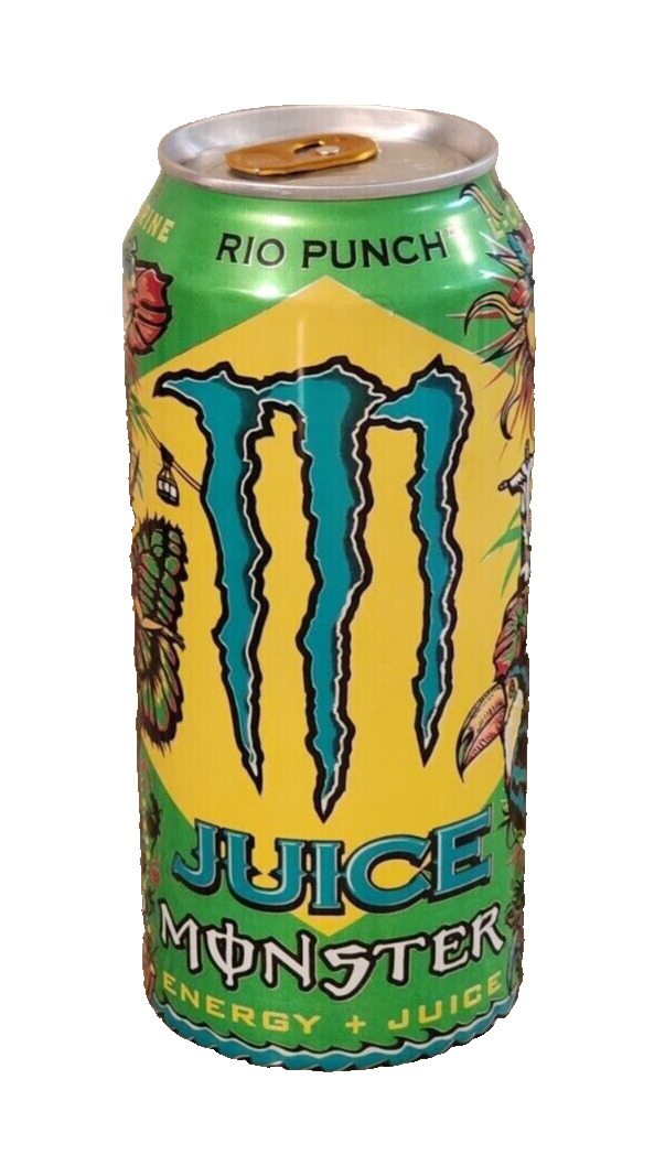 NEW FLAVOR MONSTER ENERGY JUICE RIO PUNCH DRINK 1 FULL 16 FLOZ (473mL) CAN BUYIT