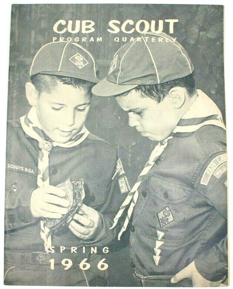 1966 Cub Scout Program Quarterly Spring Workbook BSA