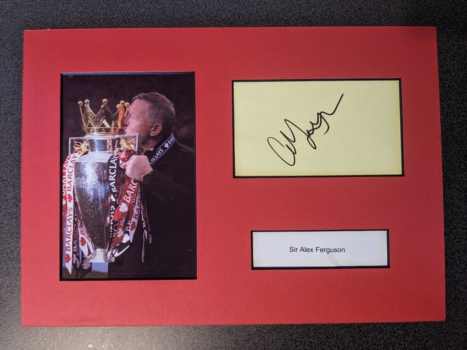 Sir Alex Ferguson Manchester United Signed Photo Mount