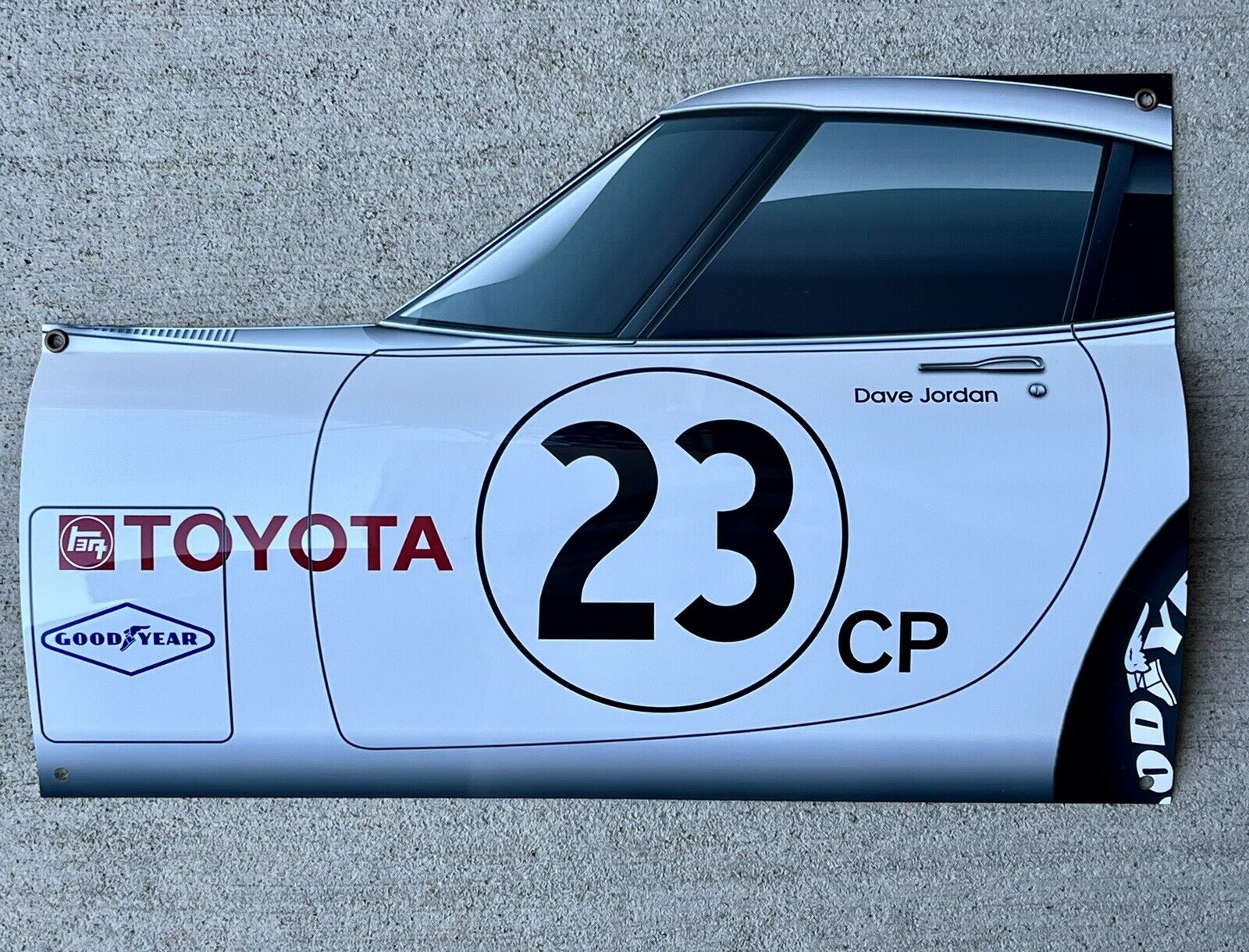 WOW 1967 Toyota 2000GT Race Car Door Style  Sign