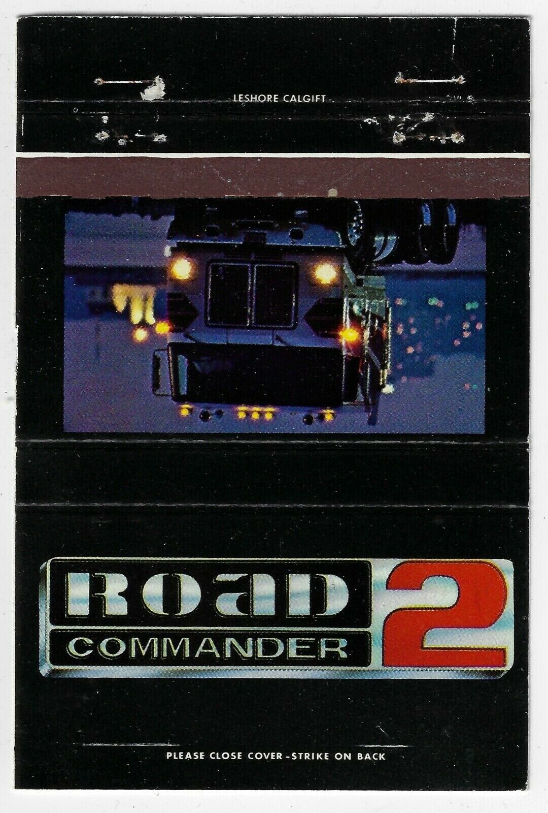Road Commander 2 Truck 18 Wheeler Owner Operator FS 40S Empty Matchcover