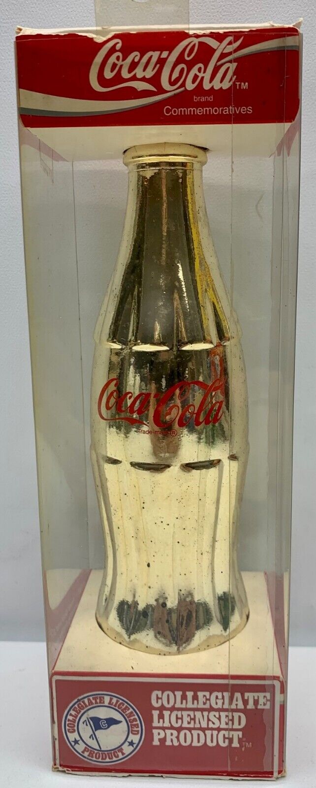 Limited Edition GOLD Coca-Cola Bottle 1894 - 1994 Texas A&M University 100 Year