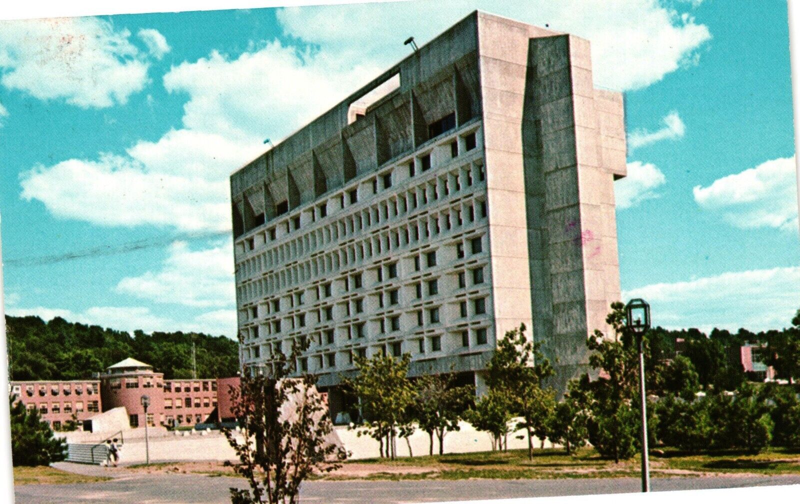 University Of Massachusetts Amherst Mass Vintage Postcard Posted 1978