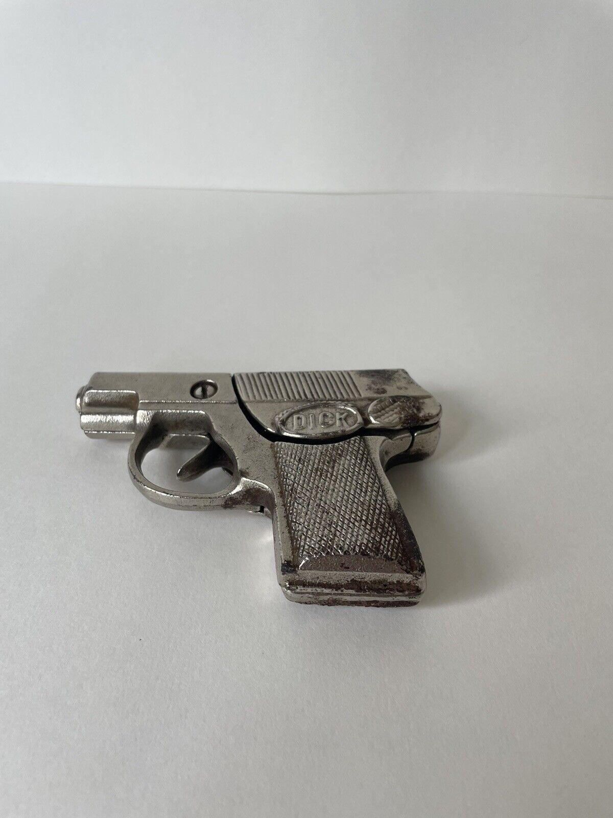 Vintage HUBLEY DICK TRACY Metal Toy Pistol Cap Gun Made In USA- Fully Functional