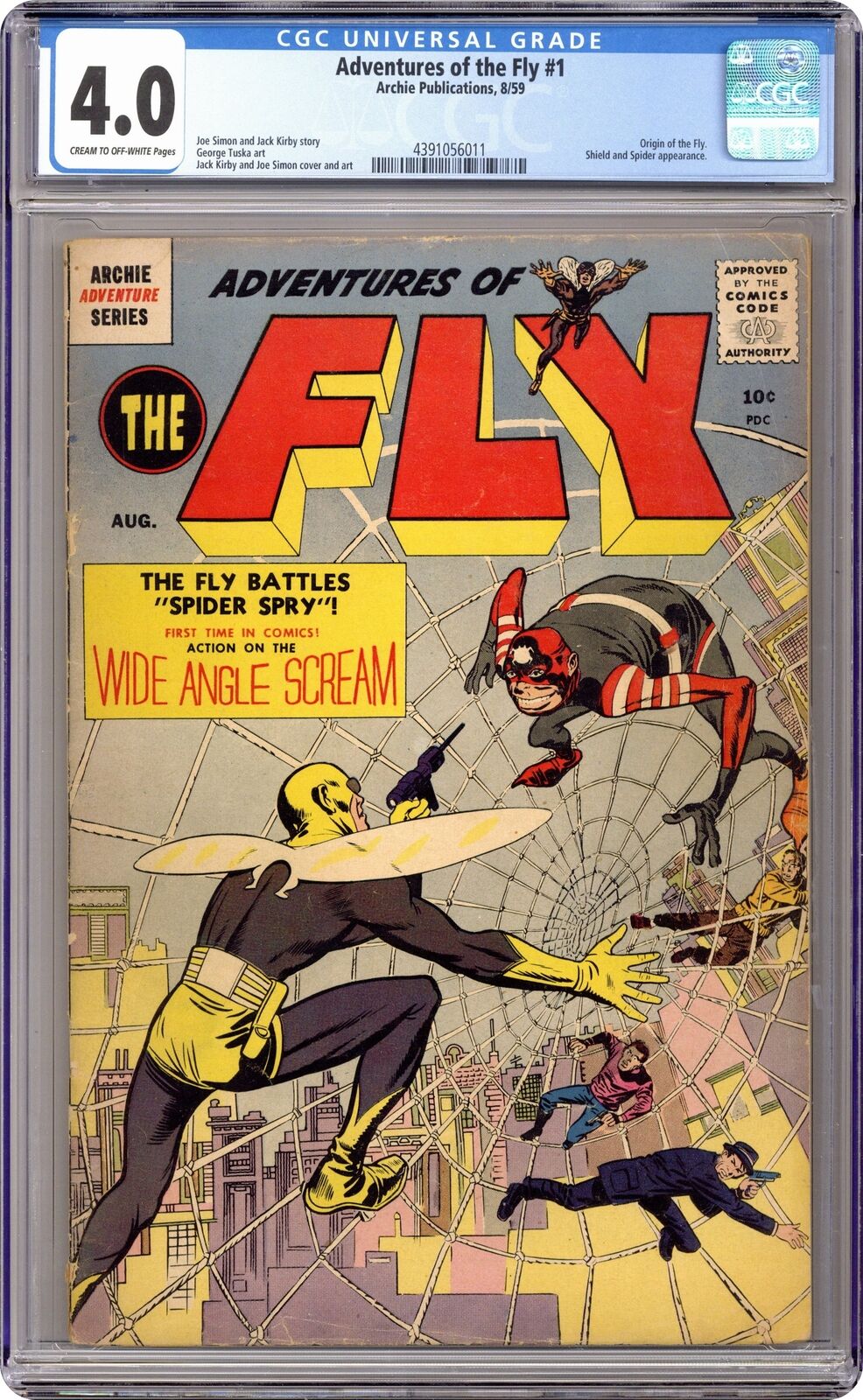 Adventures of the Fly #1 CGC 4.0 1959 4391056011