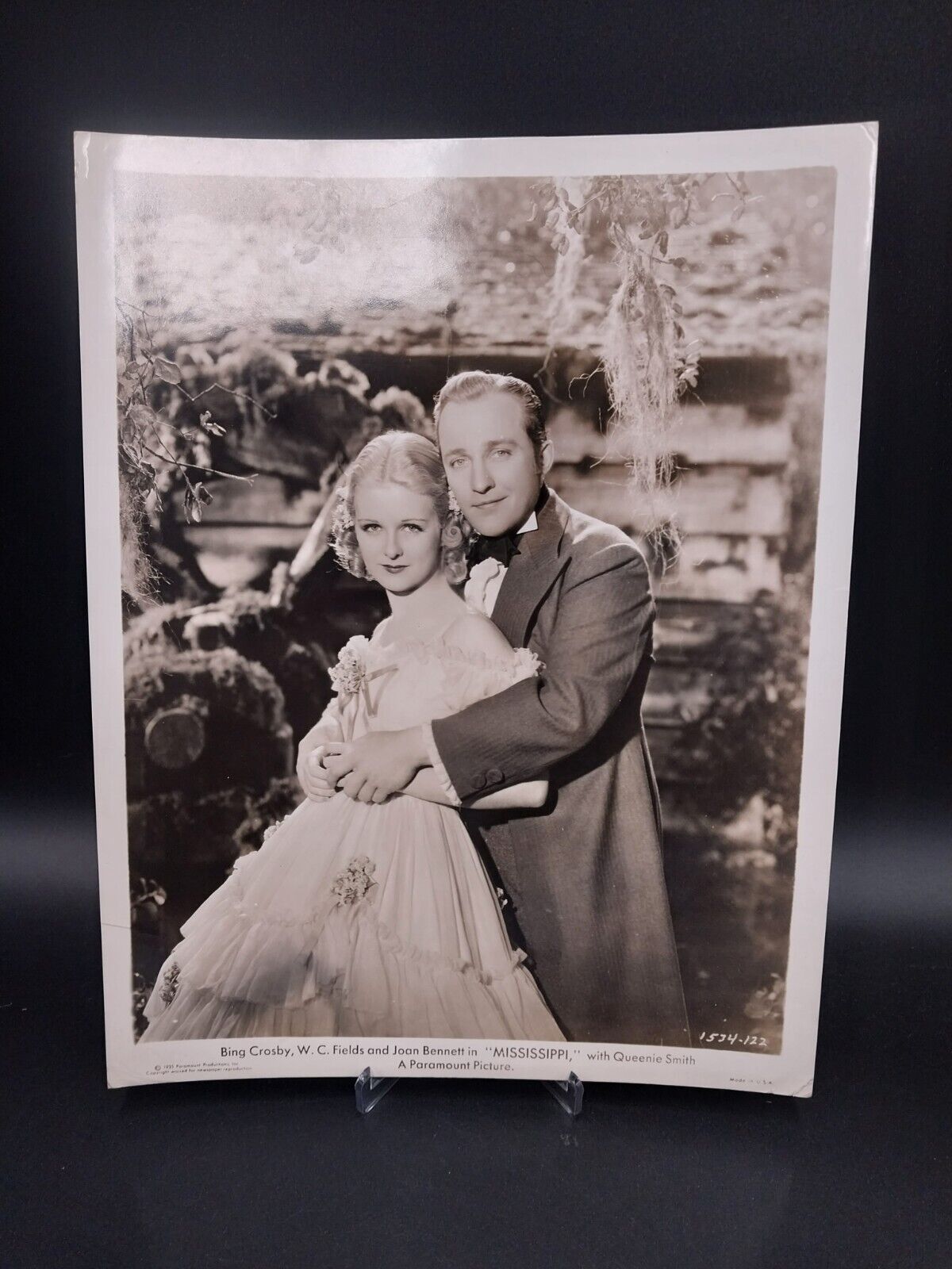 Vintage Bing Crosby w/ Queenie Smith in Mississippi PORTRAIT ORIG Photo