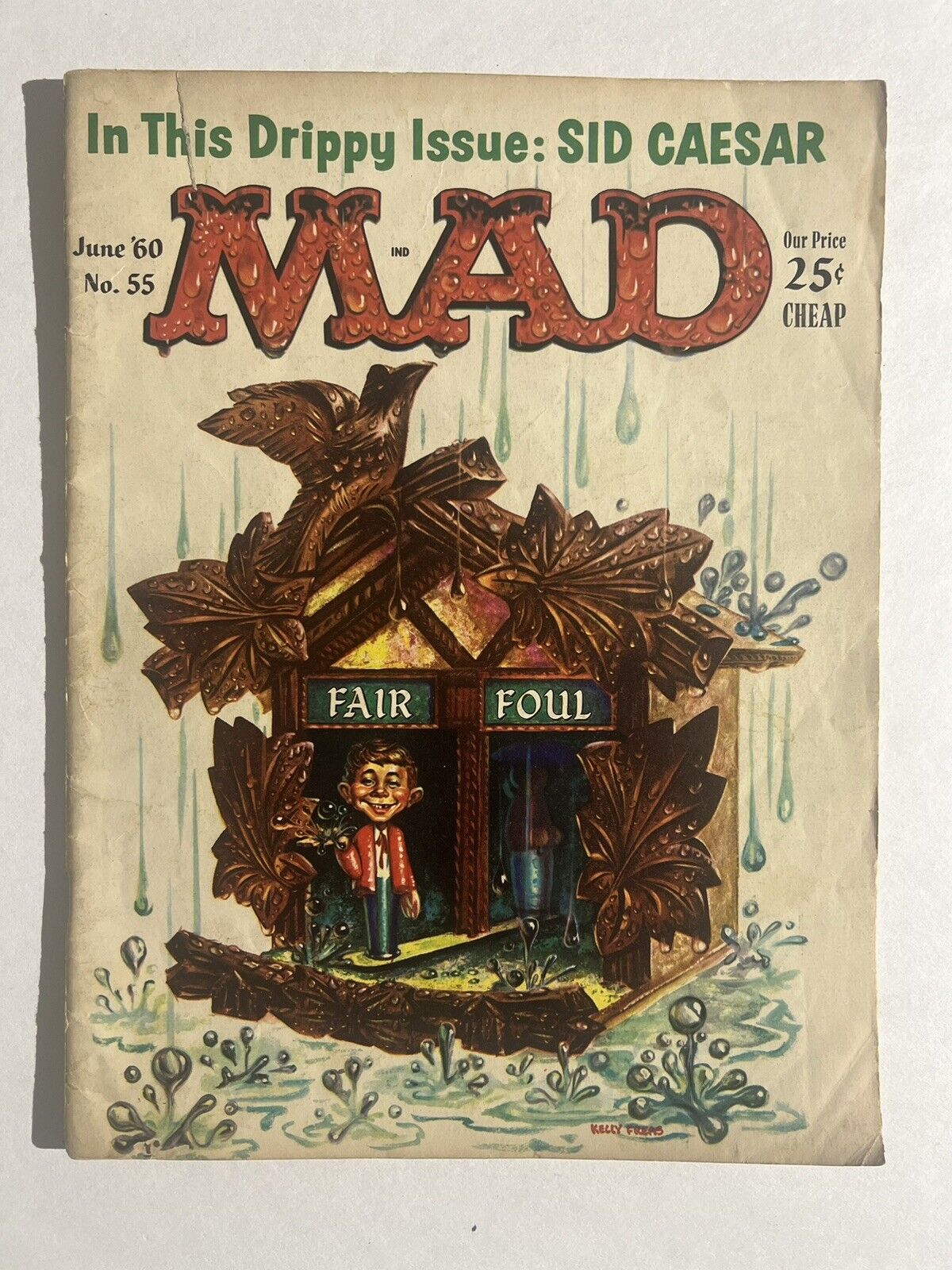 MAD Magazine, JUNE 1960, No. 55, Kelly Freas Cover, In This Issue: SID CEASAR