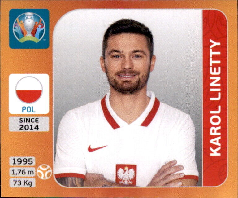 Panini EM EURO 2020 Tournament 2021 Sticker 474 - Karol Linetty - Poland