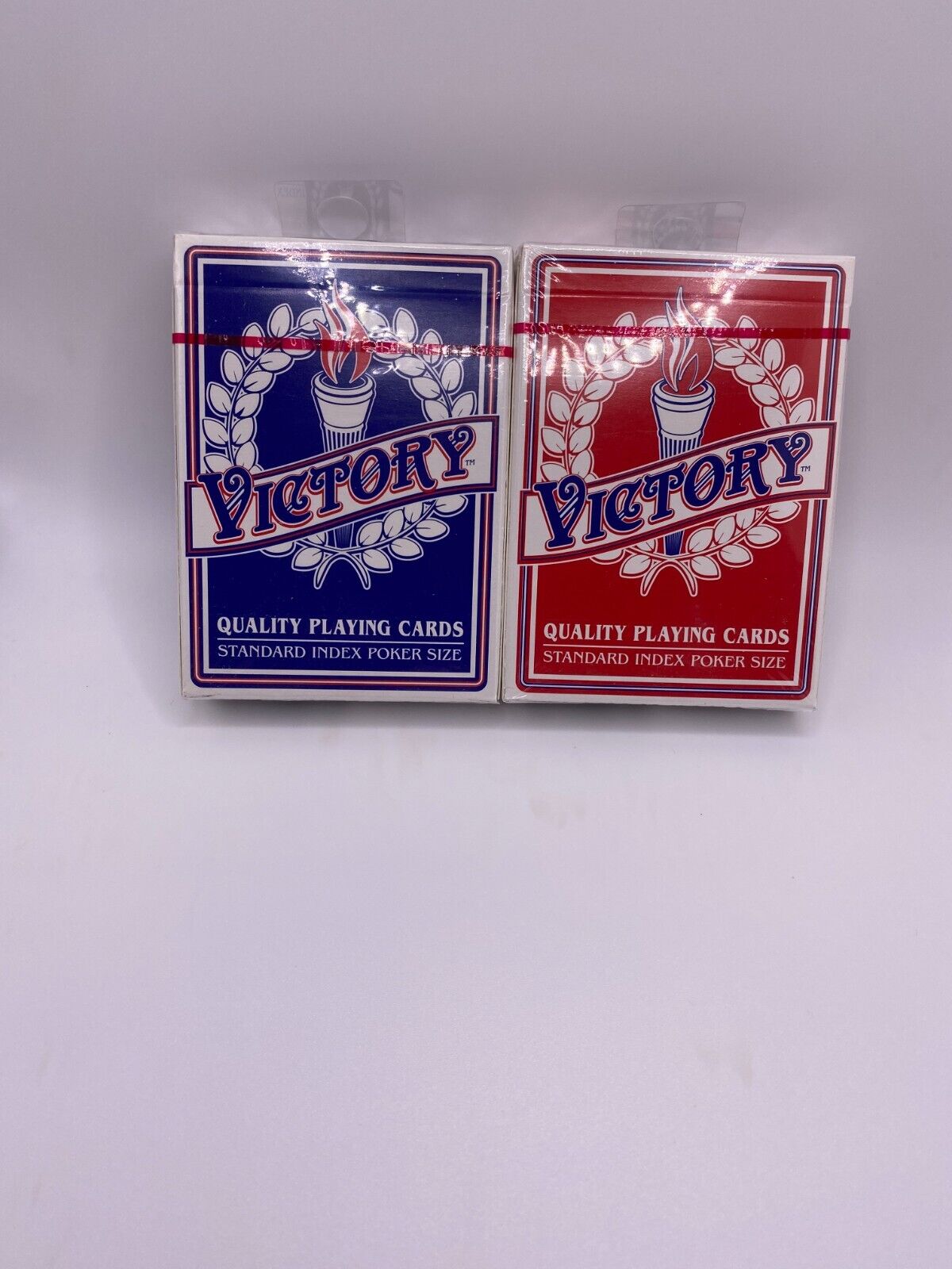 (96) FACTORY SEALED VICTORY PLAYING CARD DECKS.