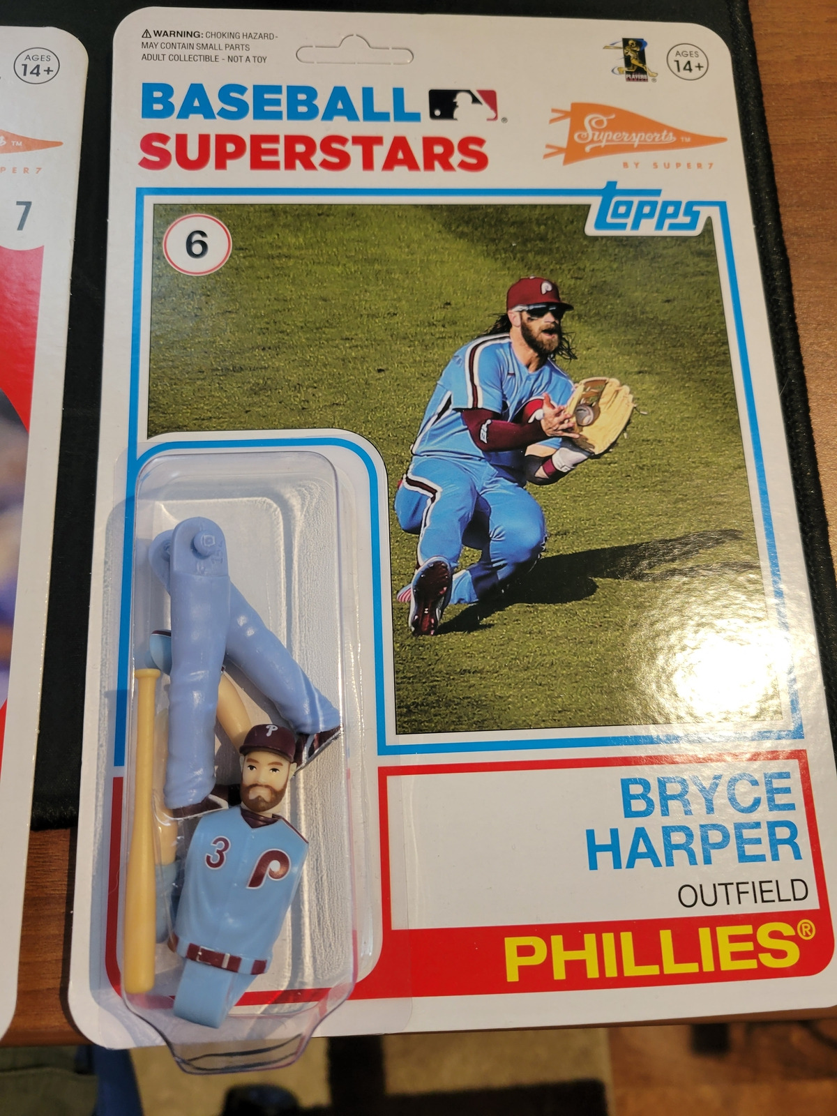 2021 Topps Bryce Harper Figure Major League Baseball Superstars Phillies SSP New