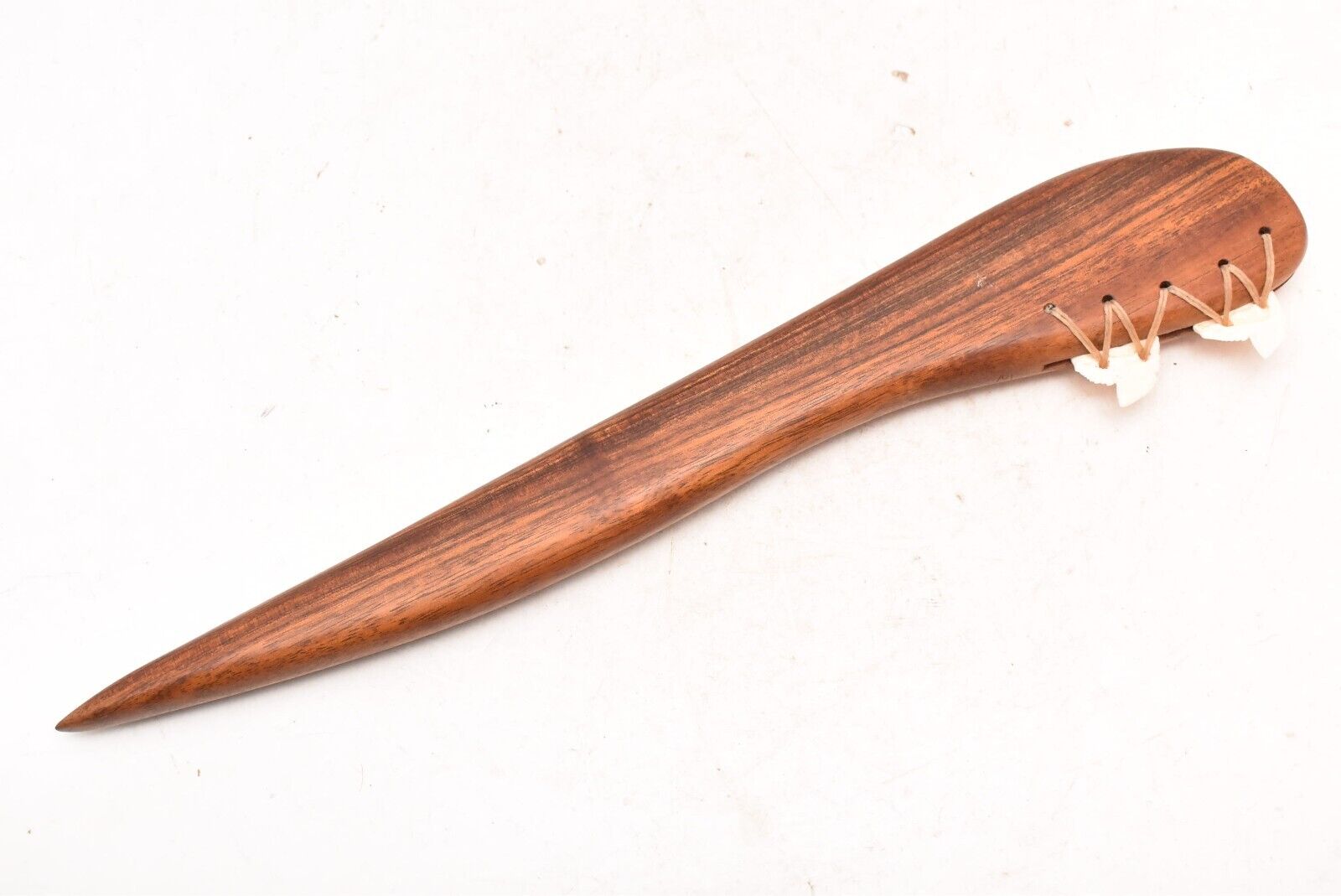 Hawaiian - Polynesian Hand Carved Wood War Club Weapon Polynesian Koa Knife 14\