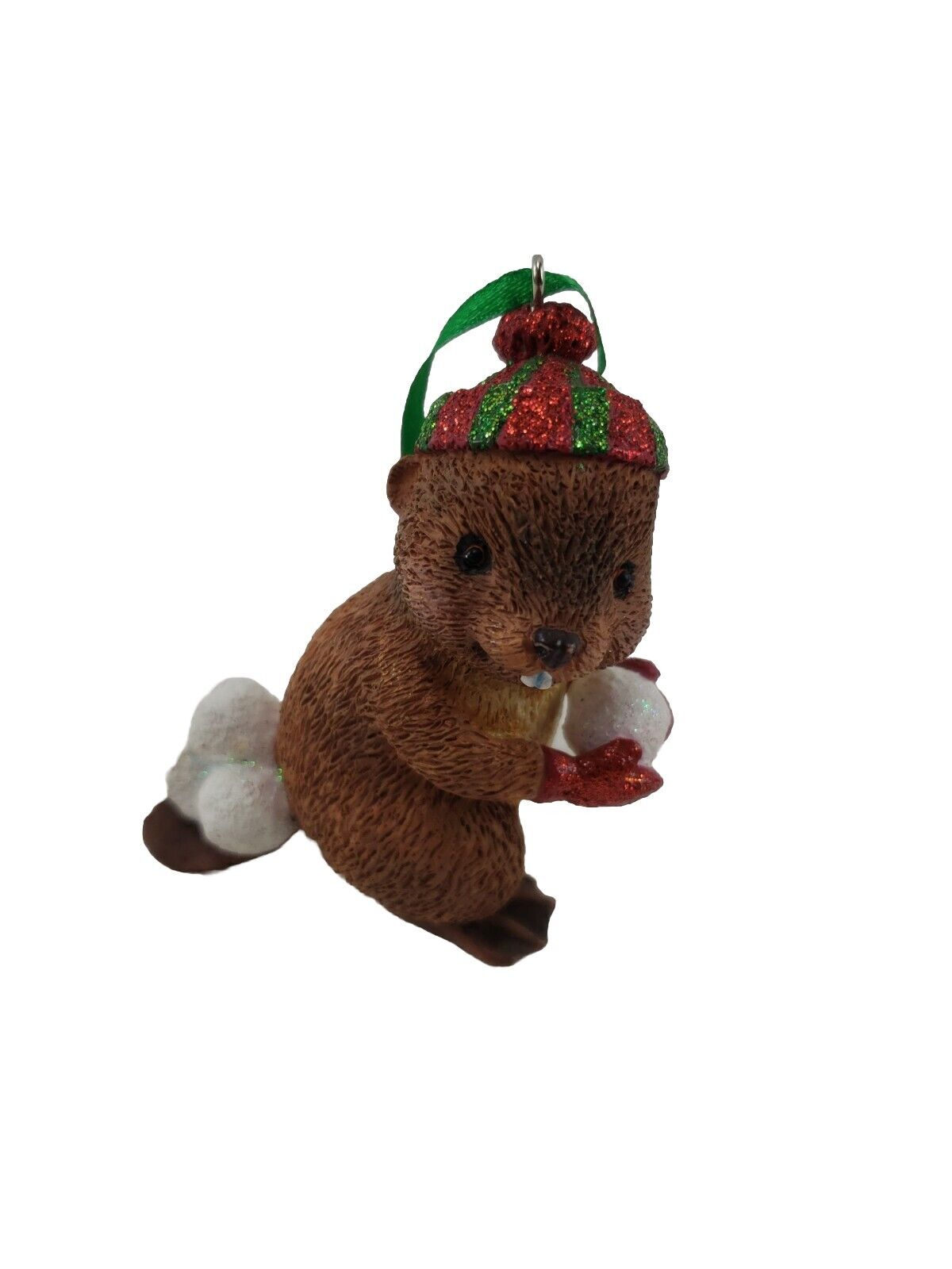 The Danbury Mint Christmas Ornament The Baby Animal Collection Beaver 