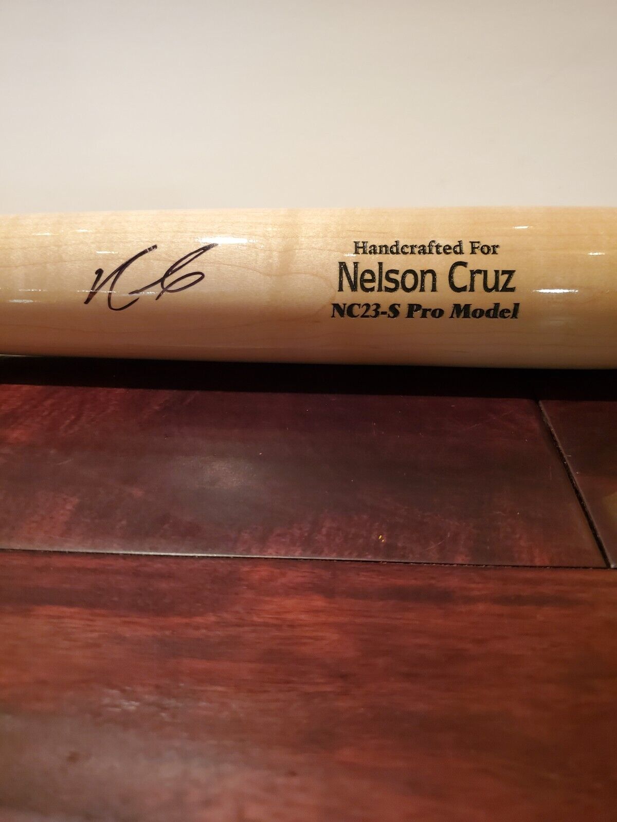 NELSON CRUZ Autographed Texas Rangers Marucci Baseball Bat