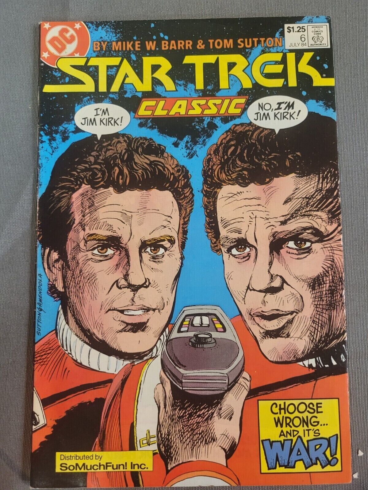 Star Trek #6 (July 1984, DC) So Much Fun Variant- Rare